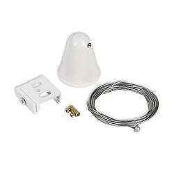 Suspensión del cable trifásico SERIE S1 ajustable, con baldaquino, blanco mate