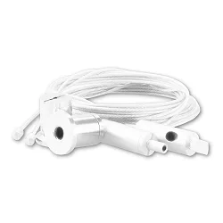 Accessory for cable sluice TUNNEL - suspension system with wire rope, steel, 150cm, white
