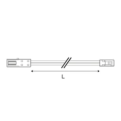Cable de extensión MiniAMP 2 polos, blanco