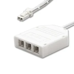 Distribuidor MiniAMP 2 polos, blanco