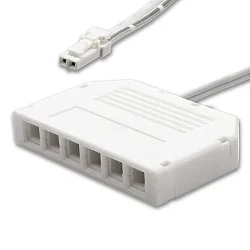 Distribuidor MiniAMP 2 polos, blanco
