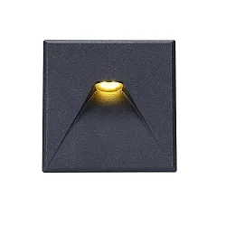Angular aluminium cover 2 for LED wall luminaire Sys-Wall68, black