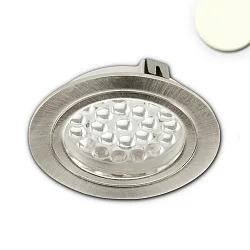 Luminaria para muebles MiniAMP IP42, plata cepillado regulable