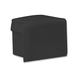 Accessory for profile PURE12S - endcap (1 pc.), EC77B, black, closed