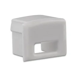 Accessory for profile PURE12S - endcap (1 pc.), EC78, silver, with cable opening