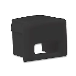 Accessory for profile PURE12S - endcap (1 pc.), EC78B, black, with cable opening