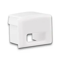 Accessory for profile PURE12S - endcap (1 pc.), EC78W, white, with cable opening