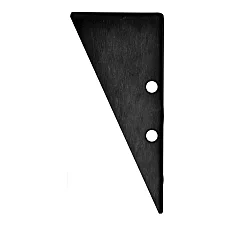 Accessory for profile HIDE TRIANGLE - aluminium endcap EC91 incl. screws, black RAL 9005