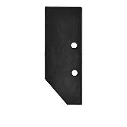 Accessory for profile HIDE ASYNC - aluminium endcap EC92 incl. screws, black RAL 9005