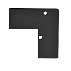 Accessory for profile HIDE ANGLE - aluminium endcap EC93 incl. screws, black RAL 9005
