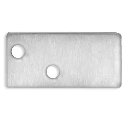 Accessory for profile FURNIT6 D / S - aluminium endcap EC95, incl. screws, anodized aluminium