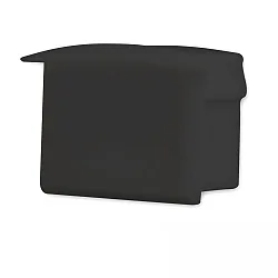 Accessory for profile DIVE12 - endcap (1 pc.), EC7B, black, closed