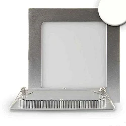downlight flat, dimmable IP42, silver dimmable