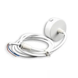 Marquesina redondo, 2 polos, blanco