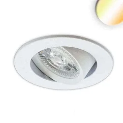 Luminaria empotrable Sunset Slim68 IP40, regulable 9W 700lm 1800-2800K 45° 45° CRI 93