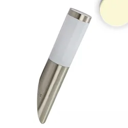 outdoor wall luminaire without sensor E27 IP44, stainless steel dimmable