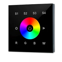 Controlador DALI DT8 RGB+W 1 MASTER controlable por DALI, RGBW, negro