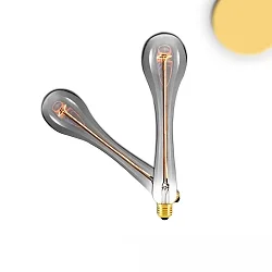 Filamento de alumbrado decorativo VINTAGE LINE WATERDROP conmutable E27 3,8W 120lm 2200K 360° CRI >90 