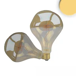 Bombilla filamento Globe VINTAGE LINE ROUNDBULB A125 UNREGULAR conmutable G125 E27 4W 200lm 2200K 360° CRI 85 