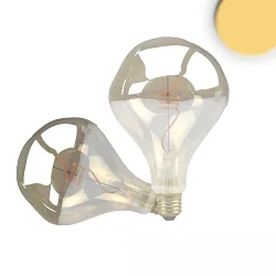 Bombilla filamento Globe VINTAGE LINE ROUNDBULB A125 UNREGULAR conmutable G125 E27 4W 120lm 2200K 360° CRI 85 