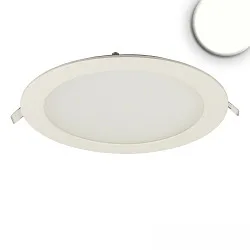 Luz downlight plano, redondo, resplandor reducido IP42, blanco 