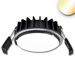recessed luminaire SYS-90 IP44, black dimmable 11,9W 775lm 2300-6000K