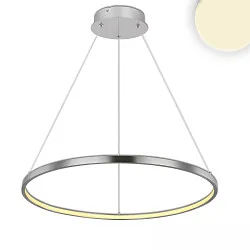 Luminaria colgante RING IP20, aluminio cepillado 