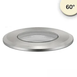 floor recessed luminaire ROUND Ø 45MM 60° rigid, passable, excl. LED driver IP67