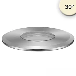 floor recessed luminaire ROUND Ø 55MM 30° rigid, passable, excl. LED driver IP67, silver 