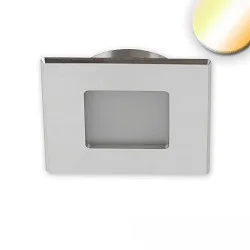 Luminaria para muebles MINI AMP angular IP20, aluminio cepillado regulable