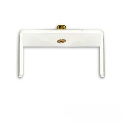 Abrazadera de techo para carril conductor trifásico CLASSIC RECESSED versión incorporada, blanco