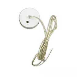 Marquesina redondo, 3 polos, blanco