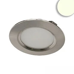 Luminaria para muebles redondo IP20, plata regulable
