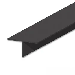 Perfil en T T 12, negro