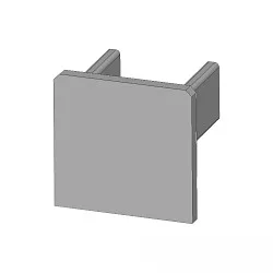 end cap EC218 UP8, silver