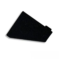 end cap EC110R (CORNER18) right, set of 1, closed, black