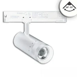 3-phase spot 24W - 20°-55° (DALI) rigid, DALI controllable, focusable IP20, dimmable