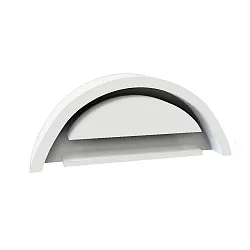 end cap COVER69 T5/T8 with cover, without cable hole, white