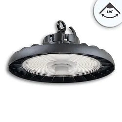 hall spot FL2 POWERSWITCH DIM / 120-150-200W / 120° impact resistant, multipower IP65, black dimmable