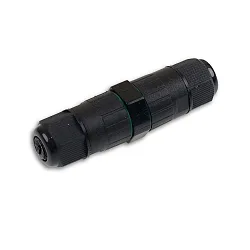Unión para cables IP68, 6.5-11MM / 0.75-2.5MM², 250V 16A 2 polos, negro