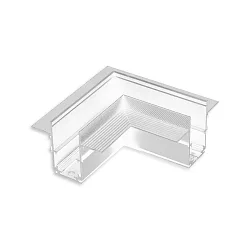 corner connector CORNER 90° HORIZONTAL - TRACK48 DRYWALL isolated, mechanical, horizontal, white