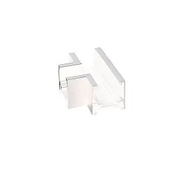 T-connector 90° HORIZONTAL - TRACK48 SURFACE FLAT flat, surface-mounted version, horizontal, white