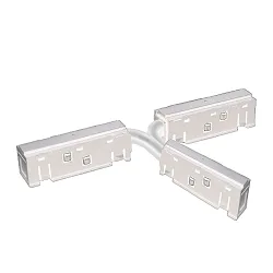 T-connector FLEXIBLE - TRACK48 electric, 4-pole, adjustable, universal, white