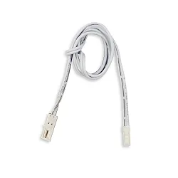adapter MINIAMP POLE-CHANGER MALE-FEMALE with plug, 2-pole, white