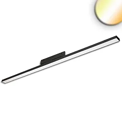 Luminaria trifásica LINEAR 120CM rígido, CCT Switch, conmutable, multipower, prismático IP20, blanco 