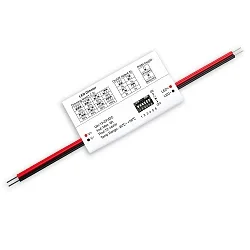 Atenuador de luz SOFT-ON/OFF MULTI-PWM 1CH, 12-24VDC 6A 1 canal, Salida de regulación PWM, blanco