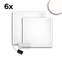 Panel de LED ECO BACKLIGHT LINE 625 juego de 6, regulable 36W 4350lm 4000K CRI 80-89