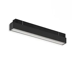 track linear luminaire TRACK48 LINE+ ON-OFF 30CM with diffuser IP20, black matt 