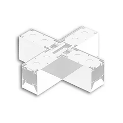 Conector en X en ángulo LINKLINE50, blanco