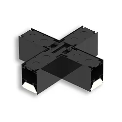 Conector en X en ángulo LINKLINE50, negro